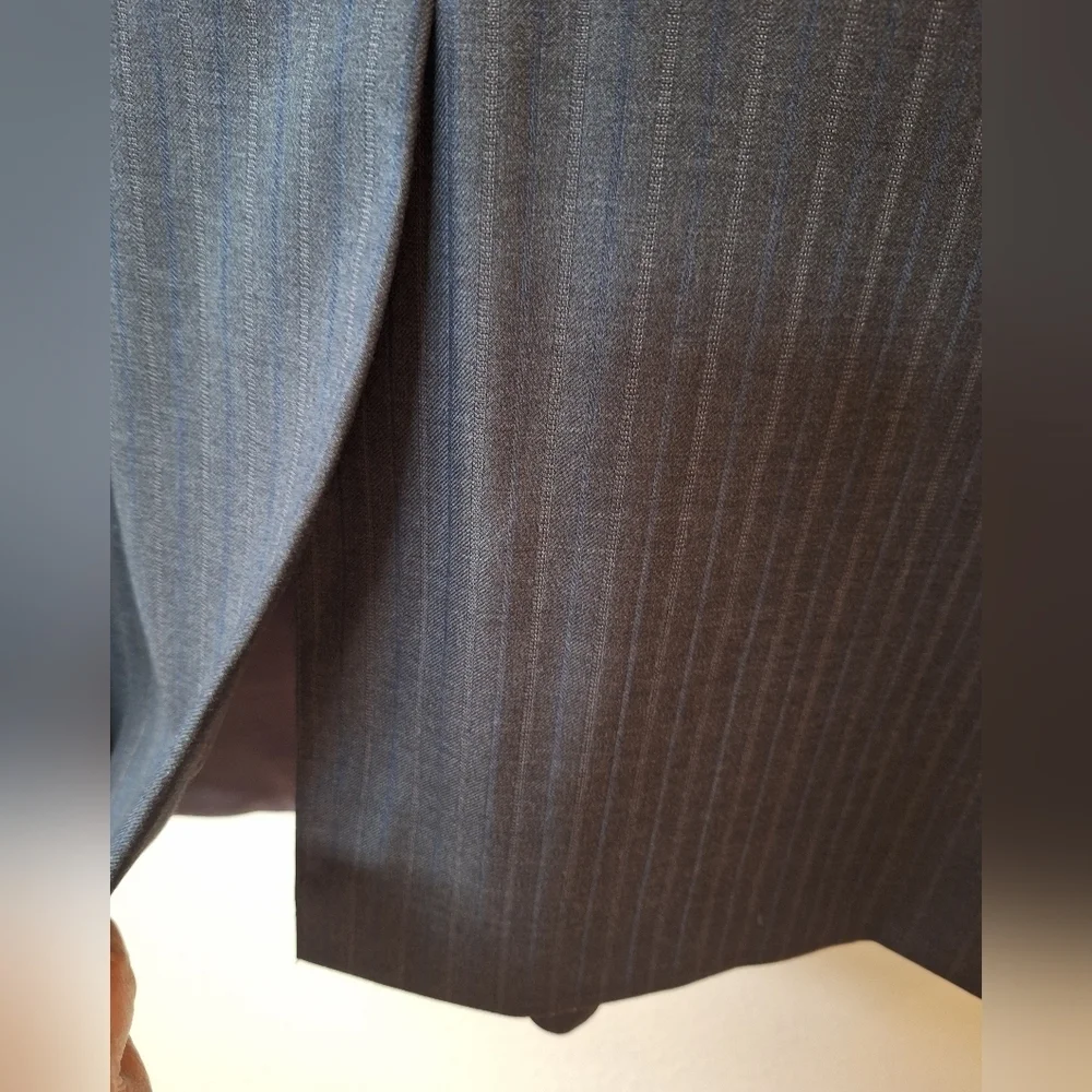 Brooks Brothers 1818 Madison Wool Blazer Sport Coat Charcoal Striped Mens 48 Reg